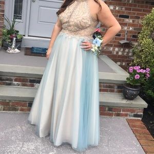 Cinderella-Like Baby Blue Ballgown Prom Dress 20